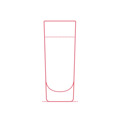 Objects Cocktail Glasses Shooter Glass Contour Svg Vector, Free Vectors File